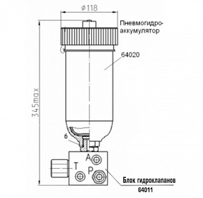 Пневмогидроаккумулятор 64020