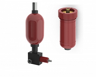 Пневмогидроаккумулятор с блоком гидроклапанов 64000 А